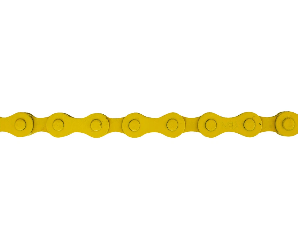 YBN PRO+ BMX 1/SPEED BICYCLE STEEL CHAIN 1/2 X 1/8 X 112 YELLOW - Image 1 of 1
