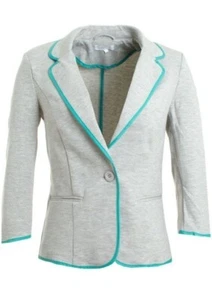 VILA Anneli blazer met 3/4 mouwen grijs/groen maat L (zgan)! - Afbeelding 1 van 8