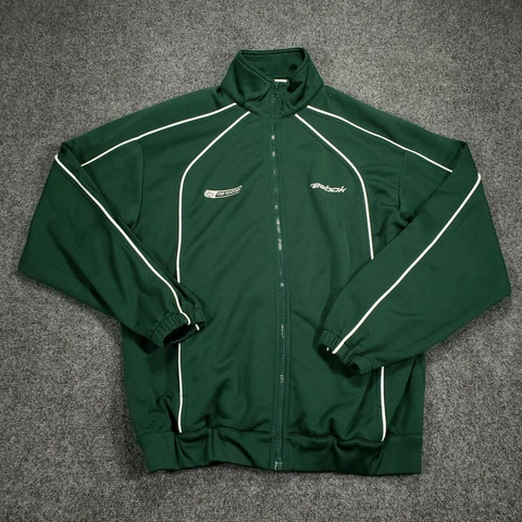 South Florida Bulls Jacket Mens L Large Green Reebok Lightweight Full Zip Soccer Cover