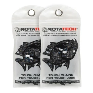 2 18" .325" Rotatech Chainsaw Chains Fits HUSQVARNA 450E 550XP 560XP AND MORE - Picture 1 of 5