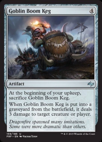 MTG-4x-Near Mint, English-Goblin Boom Keg-Fate Reforged - Image 1 of 1