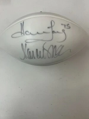 HOF HOWIE LONG/MARCUS ALLEN OAKLAND RAIDERS - SIGNED FULL SIZE FOOTBALL WITH COA - Image 1 of 4