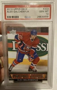Tarjeta de novato 2013 Upper Deck #203 Alex Galchenyuk PSA 10 - Imagen 1 de 2