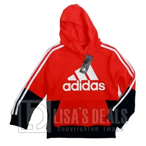 New Boy's adidas Pullover Hoodie Athletic Orange Red S ( 8 ) - Picture 1 of 1