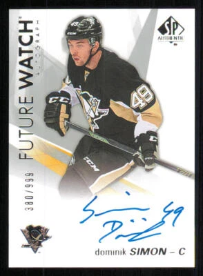 2016-17 SP Authentic #122 Dominik Simon FW AU RC /999 - Image 1 of 2