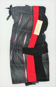 Sonoma Mens Swimming Swim Trunks Board Shorts Black Red White Size Large NWT - Picture 1 of 1