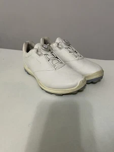Ecco Biom Hybrid 3 Hydromax BOA Women White Leather Spikeless Golf Shoe Size 7.5 - Picture 1 of 8