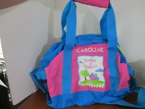 BOLSO DE MANO DE LONA DE HOMBRO CAROLINE VIAJANDO A LA ABUELA ~Nuevo - Imagen 1 de 4