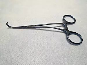 Pinza de abrazadera curva vascular Pilling Weck 359210 Castanada TI DeBakey 6-3/8" - Imagen 1 de 7