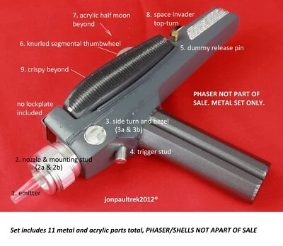 Star Trek, Midgrade Full Metal Parts Kit Includes ALL Acrylic - Image 1 of 4