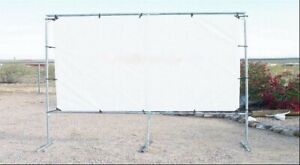 12' x 20' Outdoor Standing Home Movie Screen Kit 3/4" Fittings PIPE NOT INCLUDED