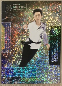 VINCENT ZHOU Silver Dots Parallel /299 2021 SKYBOX METAL UNIVERSE CHAMPIONS RARE