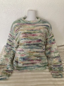 WOMENS Sweater Vylette Rainbow Size S New With Tags Long Sleeve Cropped - Picture 1 of 9