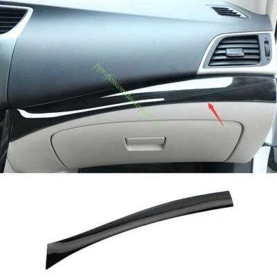 Cubierta de tira de copiloto de tablero de acero negro para Nissan Sentra Sylphy 2013-2019 Foto 1 de 4