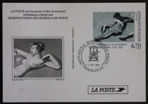 Carte souvenir philatélique - Etude rêve du bonheur - 1995 -YT2947 - Prud'hon - Picture 1 of 1
