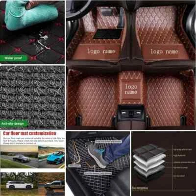 Fit BMW M1 M2 M3 M4 M5 M6 Car Floor Mats All Series Carpets Waterproof Custom Foto 1 de 4