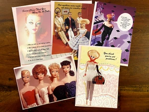 1994 Hallmark Barbie All Occasion Cards (Lot) 5 NEW - Picture 1 of 4