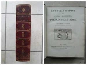 Examen critique des anciens historiens D'ALEXANDRE-LE-GRAND, 1804. Maroquin - Picture 1 of 24
