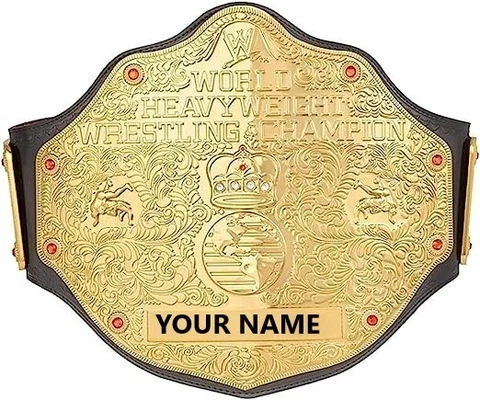 Big gold World Heavyweight Championship Wrestling Replica Belt Size 2mm BRASS Cover