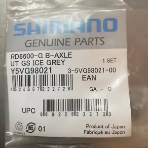 Nuevo en paquete SHIMANO RD6600-G B-AXLE UT GS gris hielo • Y5VG98021 • Japón - Imagen 1 de 3