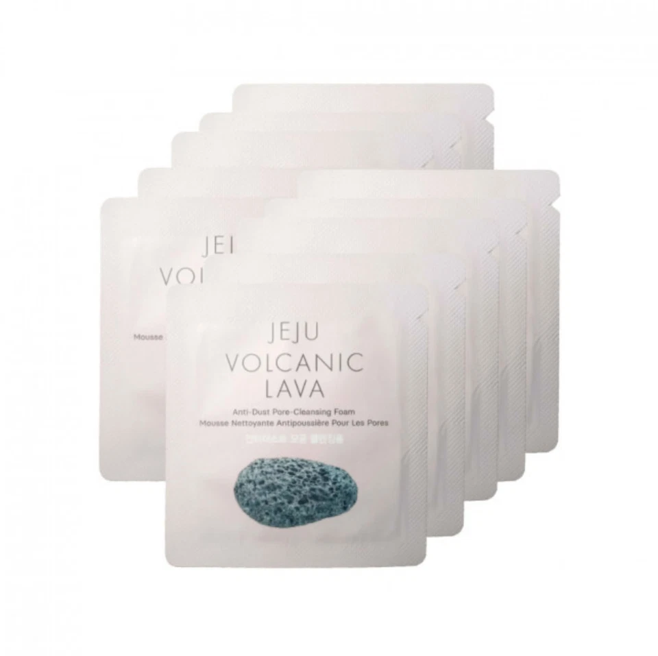 [THE FACE SHOP] JEJU Volcanic Lava Pore Cleansing Foam sample 10pcs US Seller - Image 1 of 1