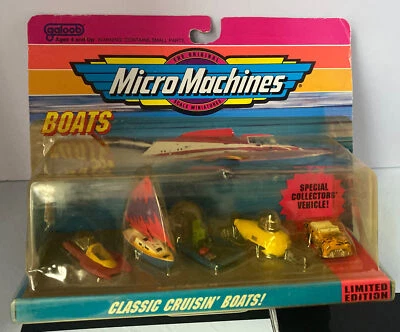 Micro Machines Classic Crusin Boats Show Sealed 2-Set! Lewis Galoop Toys HTF - Image 1 of 4