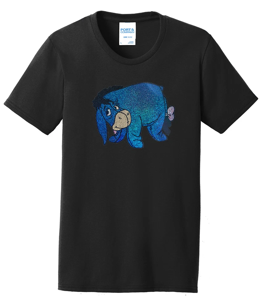 Camiseta para mujer Eeyore Winnie the Pooh Camiseta para dama Camiseta S-4XL Brillante Cuello Redondo Foto 1 de 1