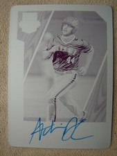 ADRIAN DEL CASTILLO 2021 Elite Extra Edition Printing Plate ON CARD (#1/1) AUTO