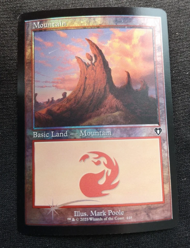 Mountain - Foil - Retro Frame - CMM - NM Unplayed - EN - 448 - Image 1 of 1