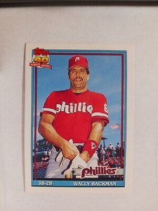 1991 Topps Traded Bright Back Two Star 3T Wally Backman