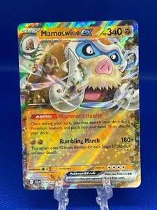 Juego de cartas coleccionables Pokémon Mamoswine EX 079/159 S&V Journey Together doble raro 2025 casi nuevo - Imagen 1 de 2