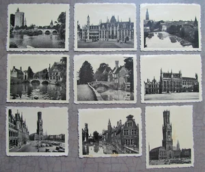 Brugge Belgium Lot of 9 collectible small photographs 3 1/2 X 2 3/4 in. - Bild 1 von 4