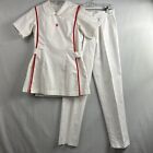 Vintage 50s Marvin Neitzel Nurse Uniform Medical Top Pinafore Pants IU
