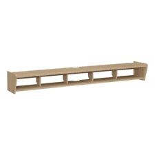 Simple Floating 70 inch Wood TV Stand Symmetrical Wall Mounted - Oak