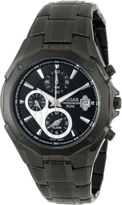 Pulsar Men's PF3961 Chronograph Alarm Black Dial Sport Watch - Image 1 of 2