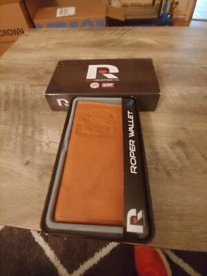 LSU Tigers Rugged Roper Tan Leather  Mens Wallet - Image 1 of 2