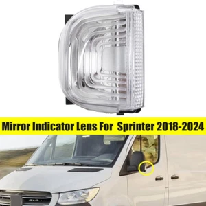 Left Side Fit For Mercedes Sprinter 2018-2024 Wing Mirror Indicator Light Lens - Picture 1 of 8