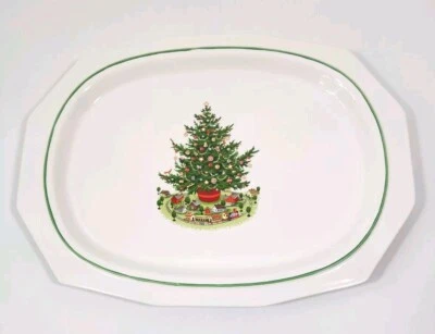 Pfaltzgraff Christmas Heritage Large Serving Platter Oval Dish Tray 16" x 12" - Image 1 of 4