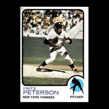 Fritz Peterson 1973 Topps New York Yankees #82 Nice R303 2