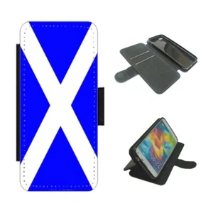SCOTLAND FLAG Wallet Phone Case Cover For iPhone / Samsung SCOTTISH - Picture 1 of 5