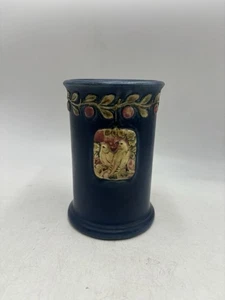 Antike Weller Potter Blumen Vogel Vase Kunstkeramik 5,25 Zoll - Bild 1 von 8