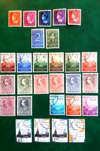 1947/90-Olanda-Francobolli di servizio-4 serie + integrazione-usati - Picture 1 of 1
