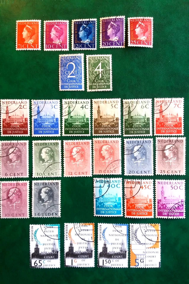 1947/90-Olanda-Francobolli di servizio-4 serie + integrazione-usati - Image 1 of 1