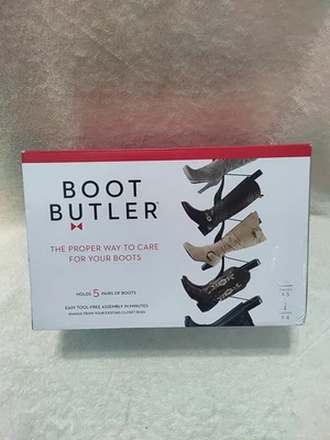 Boot Butler tiene capacidad para cinco pares de botas colgantes soporte para botas y zapato modelador de botas ¡NUEVO! Foto 1 de 4
