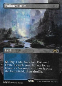 MTG - Polluted Delta *Borderless* - MH3 Set N/M - Picture 1 of 1