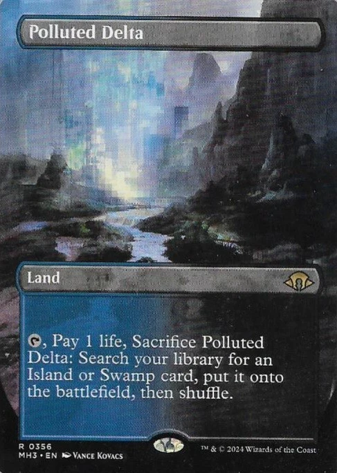 MTG - Polluted Delta *Borderless* - MH3 Set N/M - Image 1 of 1