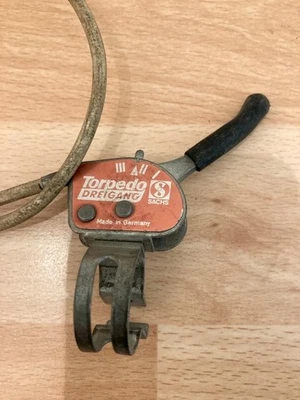 Fichtel & Sachs Torpedo Oldtimer Dreigang 3-Gang Fahrrad Schalthebel Schaltung - Bild 1 von 4