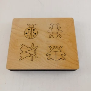 Mini Insect 4 Count Animal Ellison Education Equipment Accucut Wood Dies 6"x5"  - Picture 1 of 3