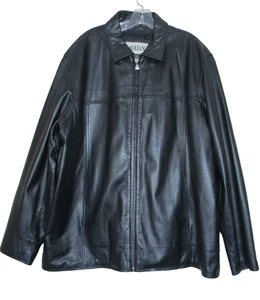 Vintage M Julian Wilsons Leather 100% Leather Jacket Black XL Quilt Lining Men’s - Picture 1 of 8