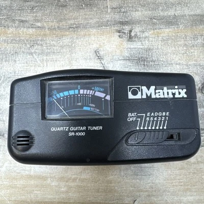 Sintonizador de guitarra de cuarzo Matrix SR-1000 ¡Tal cual! Foto 1 de 4